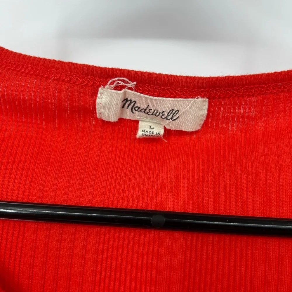 Madewell Vibrant Red Short Sleeve‎ Tee